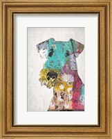 Framed Abstract Dog