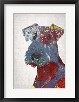 Framed Abstract Dog II