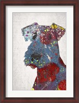 Framed Abstract Dog II