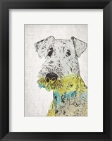 Framed Abstract Dog III