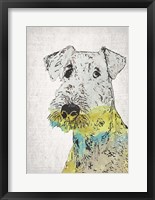 Framed Abstract Dog III