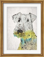 Framed Abstract Dog III