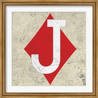 Framed Jack of Diamond Antique