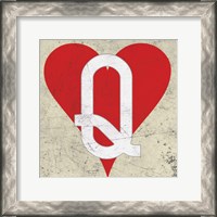 Framed 'Queen of Hearts Antique' border=