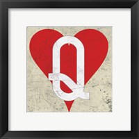 Framed 'Queen of Hearts Antique' border=