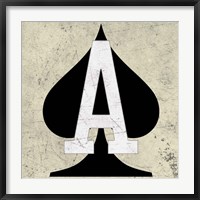 Framed Ace of Spades
