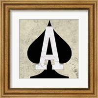 Framed 'Ace of Spades' border=