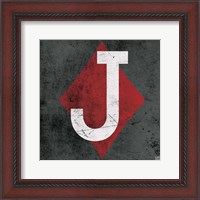 Framed Jack of Diamonds Gray