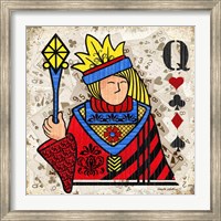 Framed Queen of Hearts