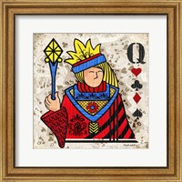 Framed 'Queen of Hearts' border=