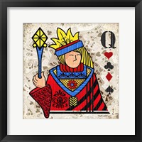 Queen of Hearts Framed Print