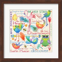 Framed Lil Bird Sampler