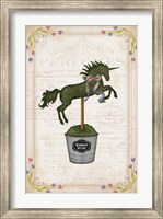 Framed Topiary Unicorn II