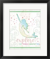 Explore Mermaid Framed Print