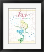 Framed Live Mermaid