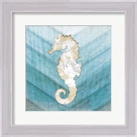 Framed 'Coastal Seahorse' border=