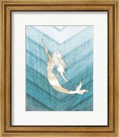 Framed Coastal Mermaid I