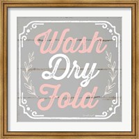 Framed Wash, Dry, Fold