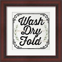 Framed Wash, Dry, Fold, II