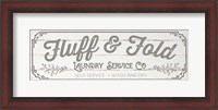 Framed Fluff & Fold - Gray