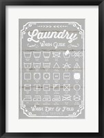 Framed Laundry Wash Guide