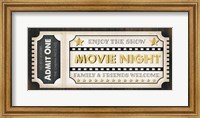 Framed Movie Ticket