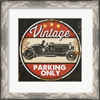 Framed 'Vintage Parking' border=