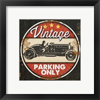 Framed 'Vintage Parking' border=