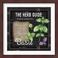 Framed Herb Guide Basil