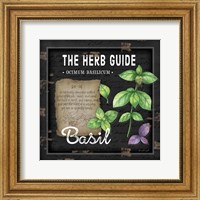 Framed Herb Guide Basil