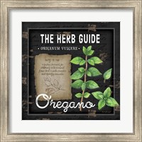 Framed Herb Guide Oregano
