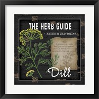 Framed 'Herb Guide Dill' border=