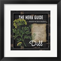 Framed 'Herb Guide Dill' border=
