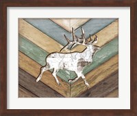 Framed 'Lodge Elk' border=