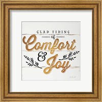 Framed 'Comfort and Joy' border=
