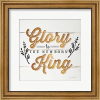 Framed 'Glory to the Newborn King' border=