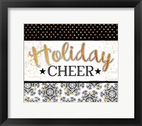 Framed Holiday Cheer - Black & Gold