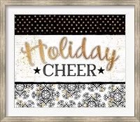 Framed Holiday Cheer - Black & Gold