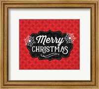 Framed Merry Christmas (Black & Red)