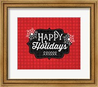 Framed Happy Holidays