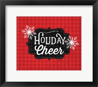 Framed Holiday Cheer - Red Plaid