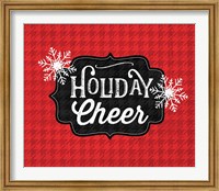Framed Holiday Cheer - Red Plaid