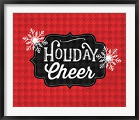 Framed Holiday Cheer - Red Plaid