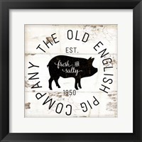 Framed 'Old Pig Company' border=