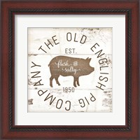 Framed 'Old Pig Company II' border=