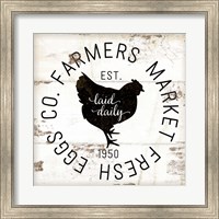 Framed Farmer Market Eggs
