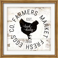 Framed Farmer Market Eggs