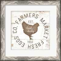 Framed Farmer Market Eggs II