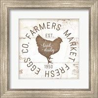 Framed Farmer Market Eggs II