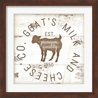 Framed 'Goat's Milk and Cheese Co. II' border=